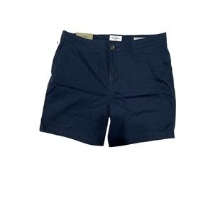 Goodfellow & Co & 7 in Inseam Flat Front Short Sz 34 Navy Blue